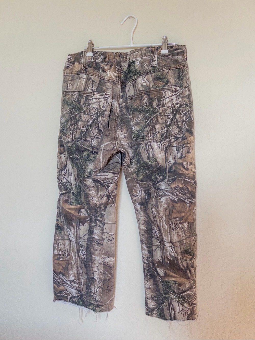 True Religion Realtree Baggy Camo Straight-Leg Jeans | Raw Hem Y2K | UPCYCLED